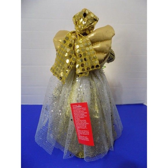 Christmas Black African Angel Tree Topper LED Lights Kwanzaa Angel - Picture 7 of 9